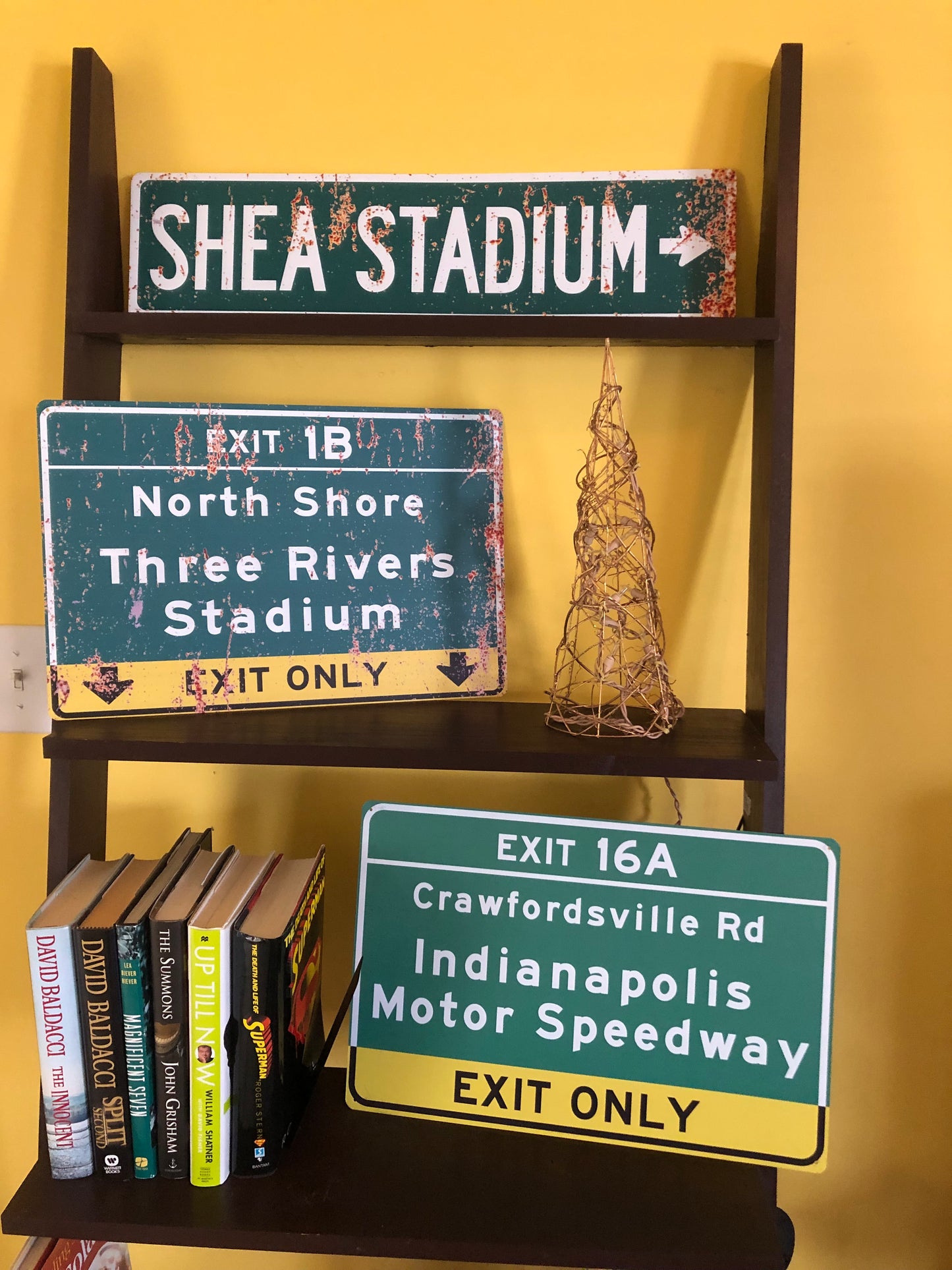 Retro Market Square Arena Indianapolis Highway Aluminum Sign