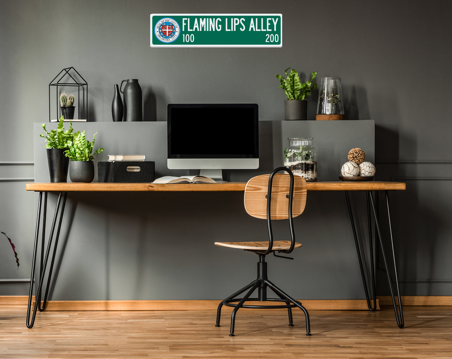 Flaming Lips Metal Street sign