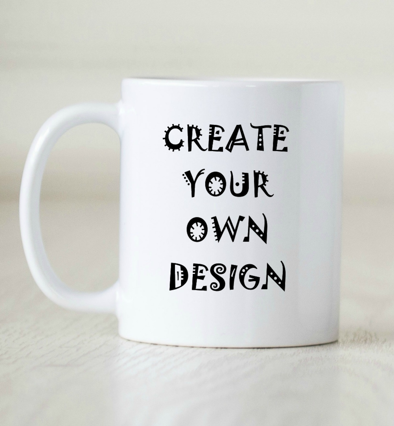 Custom Add Your Own Design Coffee Mug