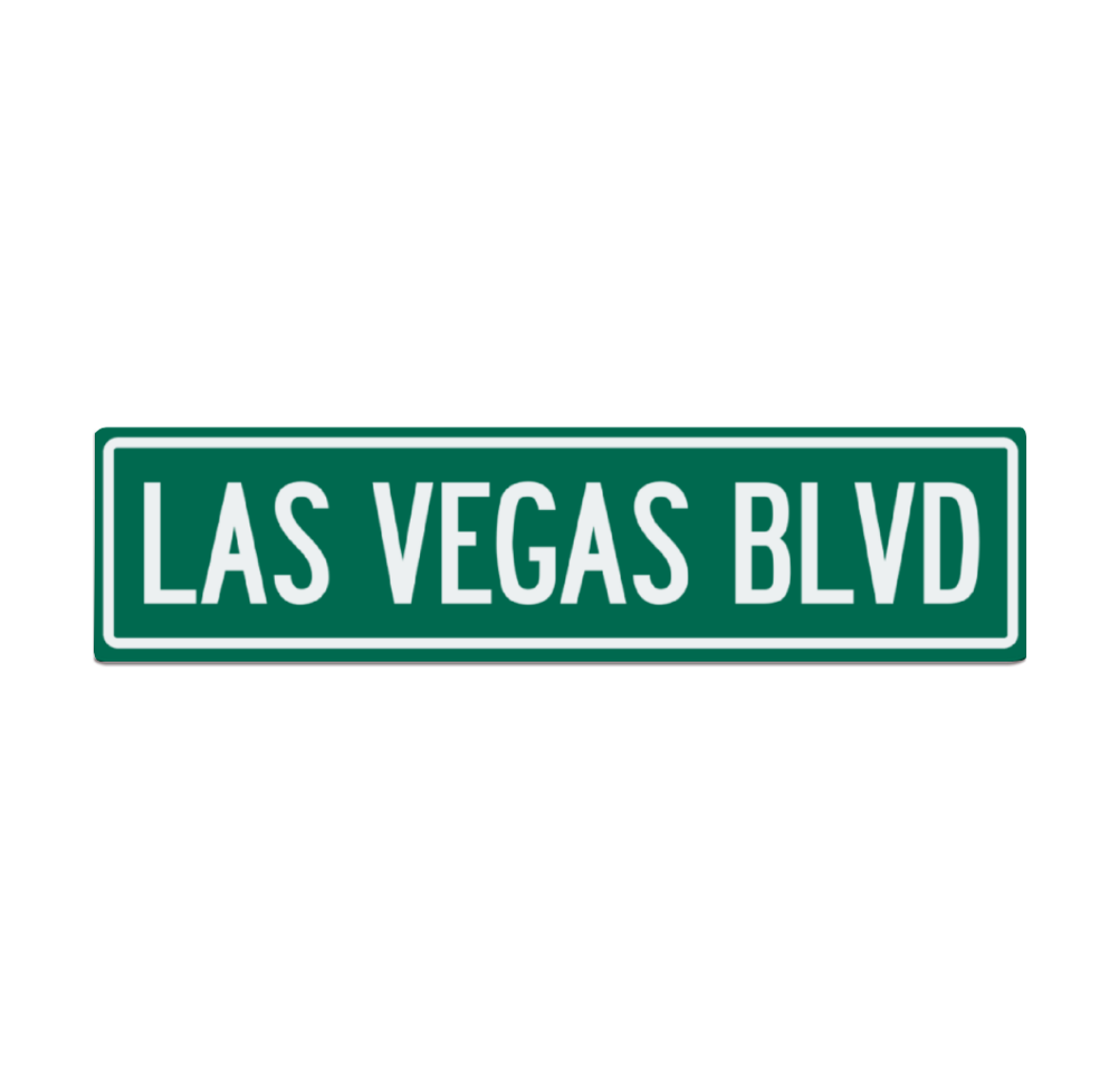 Replica Las Vegas Metal Street sign