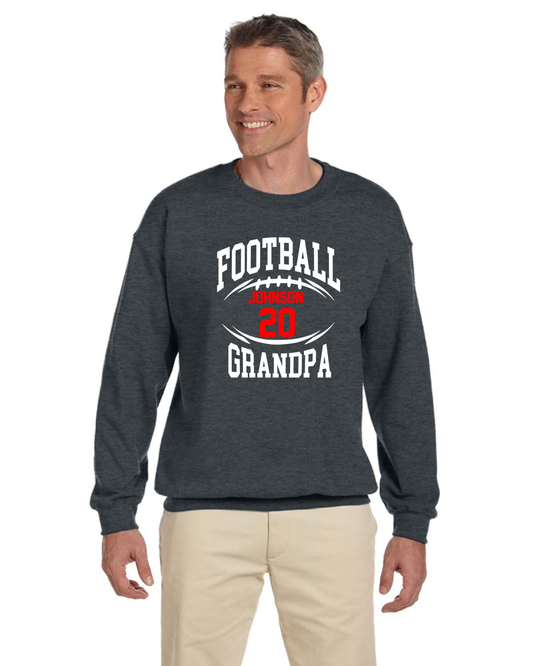Custom Football Grandpa Unisex Sweatshirt