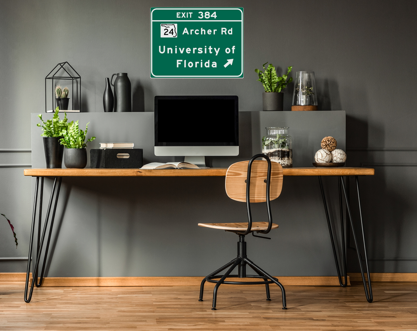 University of Florida Replica Metal Highway Sign