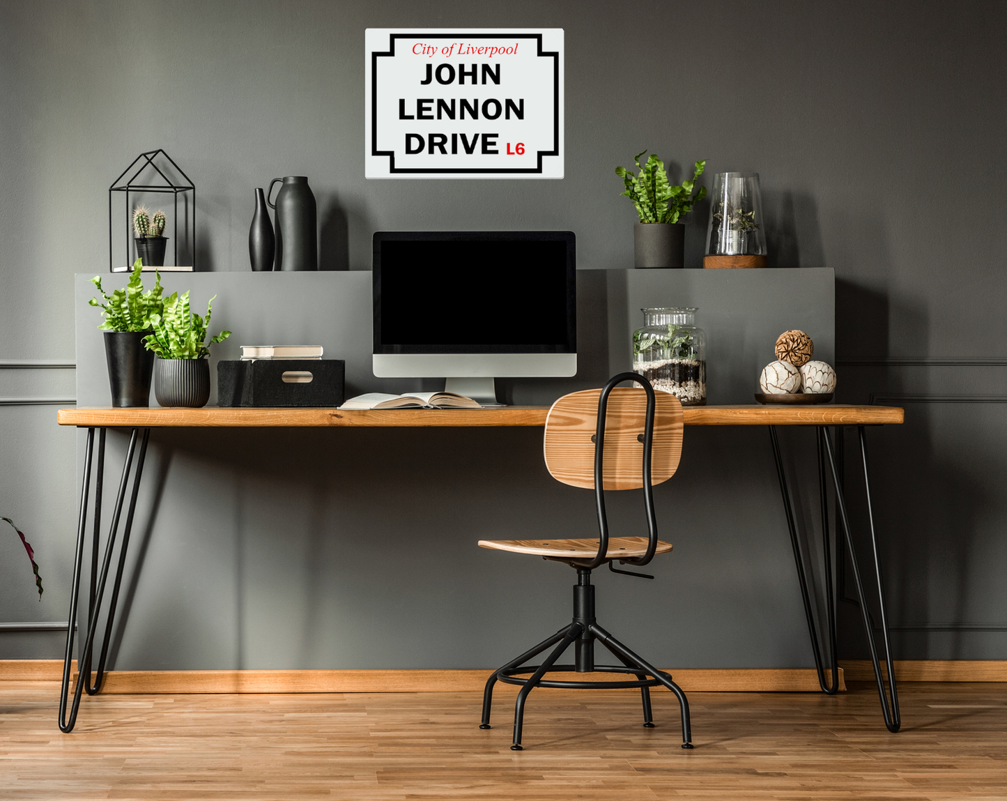 Replica John Lennon Drive Highway Metal Sign