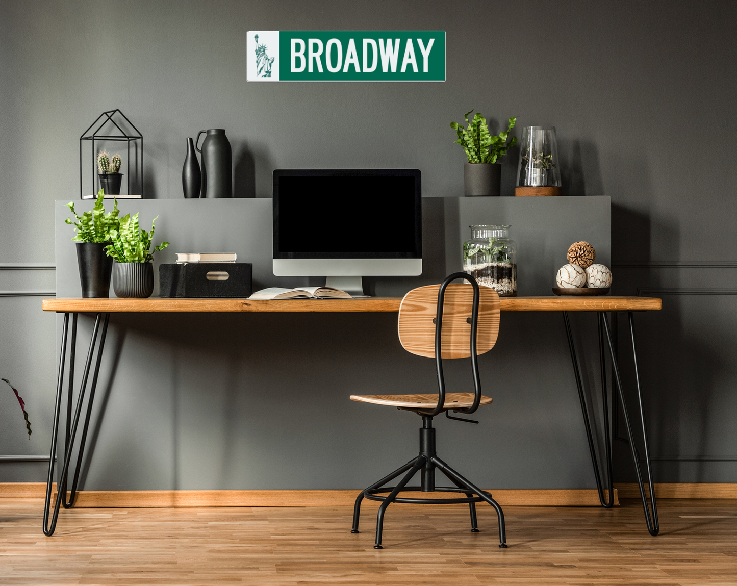 Replica Broadway Metal Street Sign