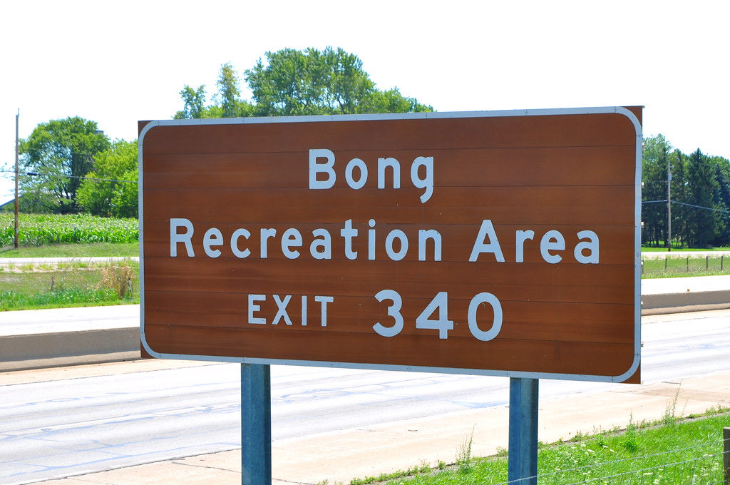Replica Bong Recreation Area Highway Metal Sign