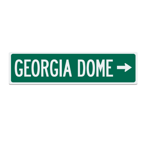 Replica Georgia Dome Metal Street Sign