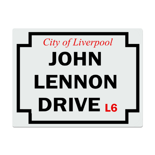 Replica John Lennon Drive Highway Metal Sign