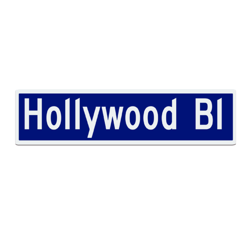 Replica Hollywood Boulevard Metal Street sign